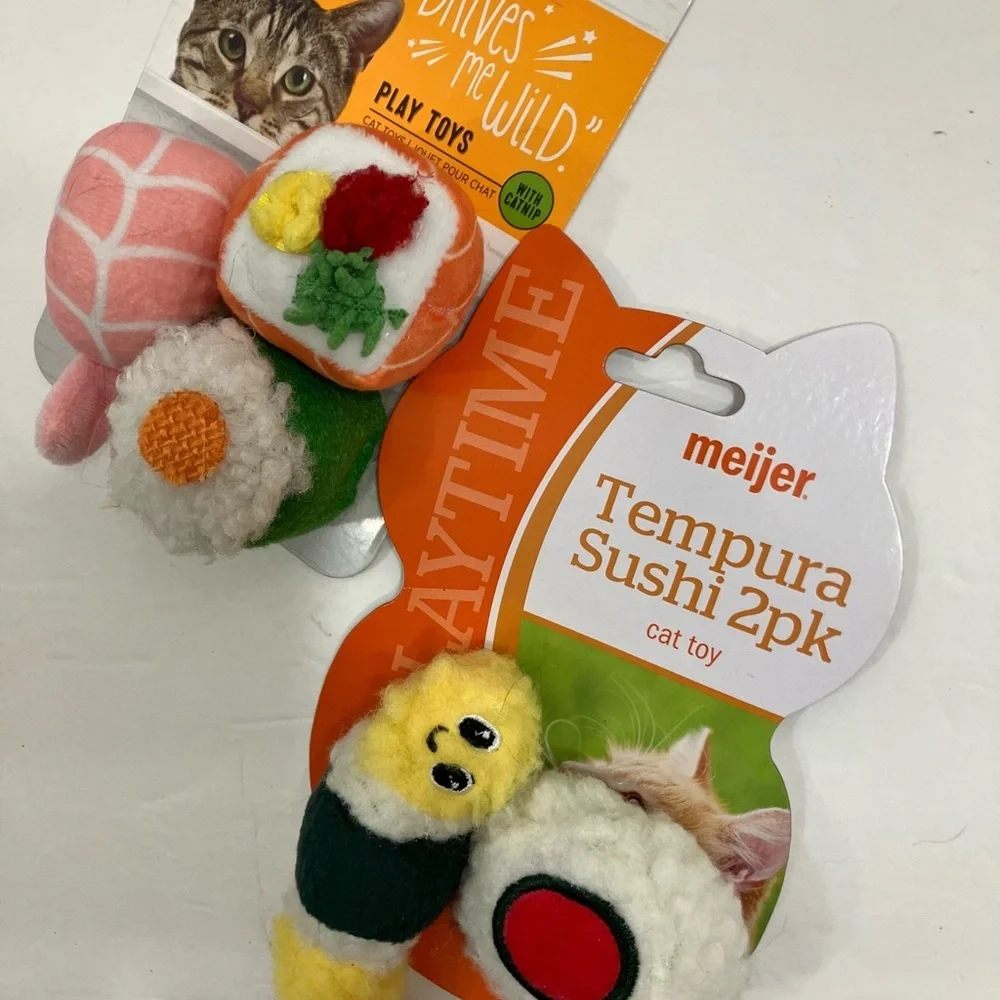 Sushi Cat Toy 2-Pack
